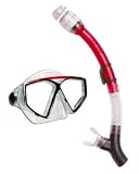 US Divers Total Dry Mask/Snorkel Set: Captain 4 silicone mask, Total Dry snorkel