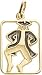 Lords a Leaping Charm, Gold Plated Silver