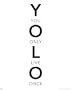 Motivational - Poster - YOLO - Worte + �-Poster