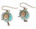 Silver Forest Sea Turtle Earrings MULTI