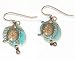 Silver Forest Sea Turtle Earrings MULTI