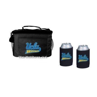 NCAA UCLA Party Cooler & Can Insulator (2) Set | UCLA Bruins Tailgating Set