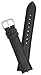 JP Leatherworks Mens Padded Genuine Leather Watchband - Color Black - 24mm Width - Extra Long Watch Band