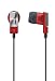 Pioneer SE-CL21M-J-E Earphone - Stereo Earbud - Binaural - Open - Mini-phone - Red