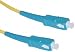 SC / SC, Single Mode, Simplex Fiber Optic Cable, 9/125, 2 Meter (6.6 ft)