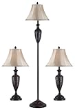 IMAGE OF Kenroy Home 80008BRZ 3-Pack - 2 Table Lamps, 1 Floor Lamp in Bronze