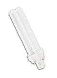 22 Watt Plug-In Compact Fluorescent Light Bulb / PL-C 15MM / 2-Pin Quad Tube / 2700K Color Temperature
