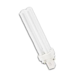 22 Watt Compact Fluorescent Plug In PL-C 15MM, 2-Pin, Quad Tube, 2700K by 