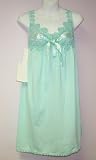Contessa Di Roma 011 Lace Trimmed Cotton Chemise in Mint (Sizes S-3X)