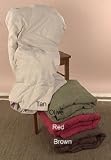 Review   / MICROSUEDE DOWN THROW OLIVE