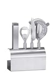 Zack 20468 LOUNGE bar set 5 pcs. Stainless Steel