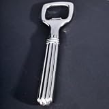 FLUTED BOTTLE OPENER - FLUTED SILVER PLATED BOTTLE OPENER - wedding favor