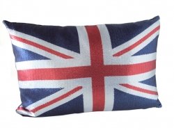 Union Jack Sequin Cushion Complete Cushion