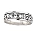 Sterling Silver Gents Oxidised Claddagh Ring - Made in Ireland