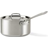 All-Clad 7203.5 MC2 Master Chef 2 Stainless Steel Tri-Ply Bonded Dishwasher Safe 3.5-Quart Saucepan / Cookware, Silver