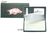 Arkansas Razorbacks Embroidered Leather Checkbook Cover