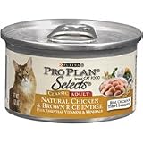 Pro Plan Selects Classic Adult Natural Chicken and Brown Rice Entree Canned Cat Food