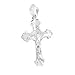 Sterling Silver Diamond Cut Crucifix with 18 Venetian Box Chain