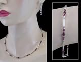 Garnet jewelry set, 'Red Passion' 16 L