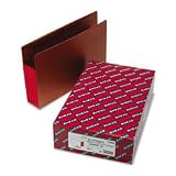 5in Expansion File Pockets w/Tyvek, Straight, Redrope, Lgl, Red/Red, 10/bx