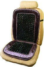 Ortho Beads Velour Beaded Seat Cushion - Grey