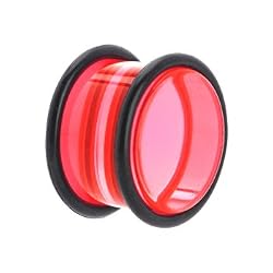 5/8" Pink Acrylic Plug