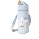 Tuc Tuc Blue Insulated 9 oz Baby Bottle Holder. Moons and Stars Collection.