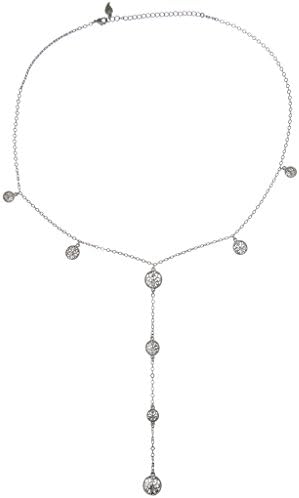 Criscara Wanderlust Coin Lariat Necklace - Silver