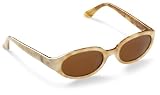 Calvin Klein Sunglasses Cream frame Brown lens