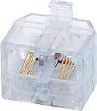 SANWA SUPPLY TEL-AD2CNF フェライトコア内蔵2分配アダプタの画像