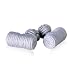 Classic White Silk Knot Log Cufflinks With Velour Pouch