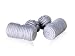 Classic White Silk Knot Log Cufflinks with Presentation Box