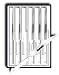 R H. Forschner by Victorinox 6-Piece 5-Inch Wavy Edge Steak Knife Set, White POM Handles