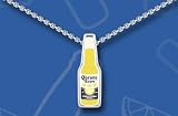 Corona Pendant Bottle Swarovski Crystal Necklace