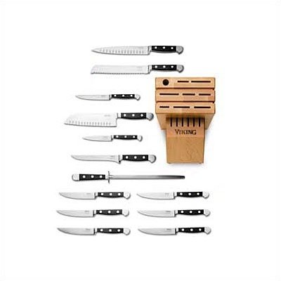 Viking Professional VCSR0110 Series 14 Piece Santoku Cutlery Set
