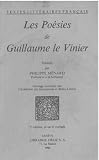Produkt-Bild: Les poesies de Guillaume le Vinier.
