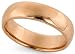 18K Rose Gold Domed Comfort-Fit Wedding Band with Polished Finish, 5mm Wide