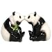 93455 Westland Giftware Mwah Magnetic Pandas Salt and Pepper Shaker Set, 2-3/4-Inch
