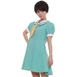 ひぐらしのなく頃に　北条沙都子風制服 costume365 コスプレ コスチューム衣装 メイド AKBアキバ 女子高生 セーラー服 4l