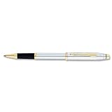 Cross Century II, Medalist, Selectip Rolling Ball, with Polished Chrome and 23 Karat Gold Plated Appointments (3304)