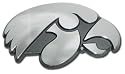 Iowa Hawkeyes Chrome Metal Auto Emblem