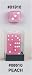 16mm Square Corner 6-sided Peach Glow in the Dark Dice with White Pips
