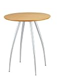 Adesso WK2880 Caf� Table Black/Steel 01
