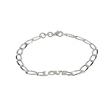 Eve's Addiction Love Sterling Silver Children's Bracelet