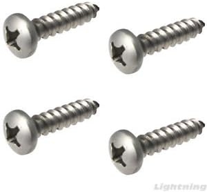 Sheet Metal Screws Pan Head Phillips Stainless Steel #14 x 3-1/2" Qty 10