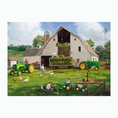 Childrens Toyshop  Toys : John Deere Haying Days 1000 Piece Puzzle