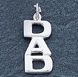 Sterling Silver DAD Charm