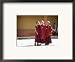 Buddhist Monks, Paro Dzong, Paro, Bhutan Framed Art Poster Print by Angelo Cavalli, 21x17