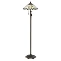 Greely Floor Lamp with Stained Glass Shade