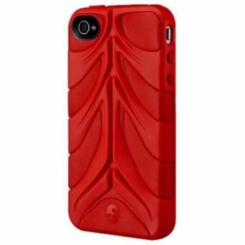 SwitchEasy CapsuleRebel Hybrid Case for iPhone 4 – Red – Fits AT&T iPhone